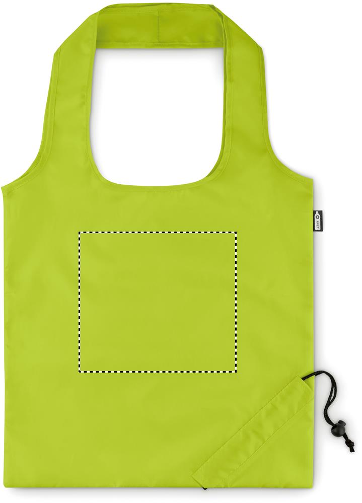 Foldable RPET shopping bag front 48