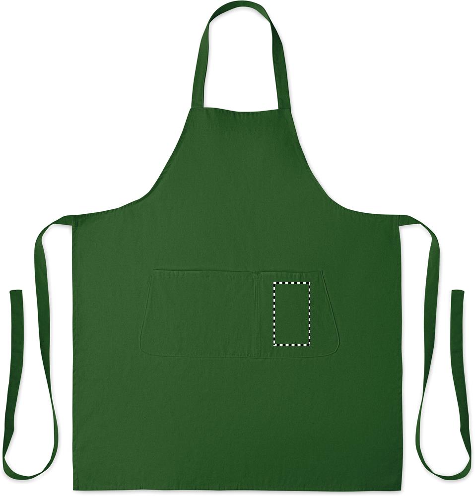 Grembiule in cotone biologico 2 front pocket left 60