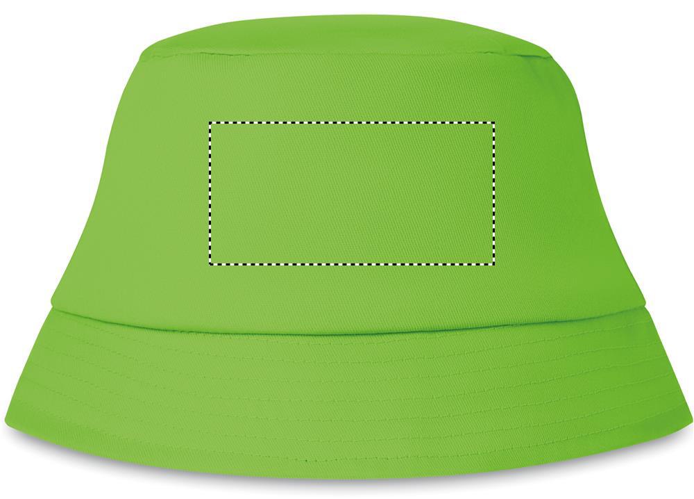 Cotton sun hat 160 gr/m² transfer front 48