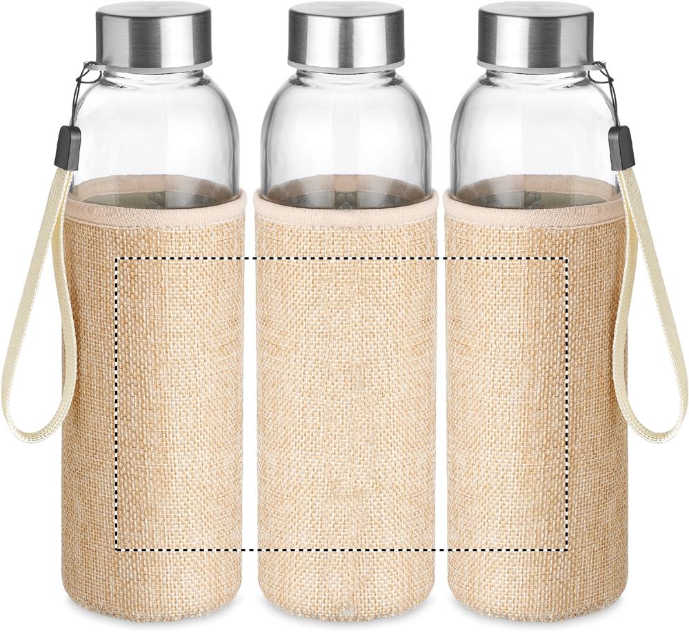 Glass bottle in pouch 500ml pouch t1 13