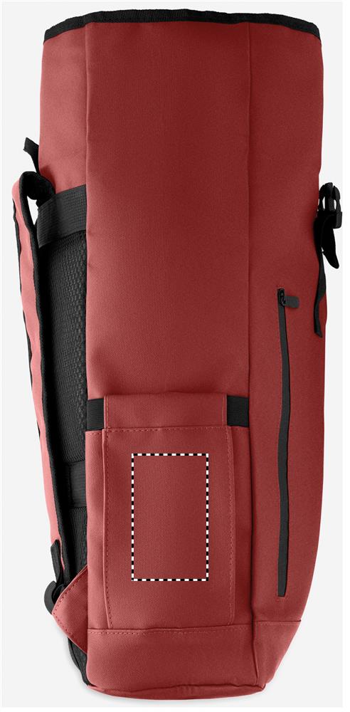 Zaino Rolltop per laptop 600D pocket left 02