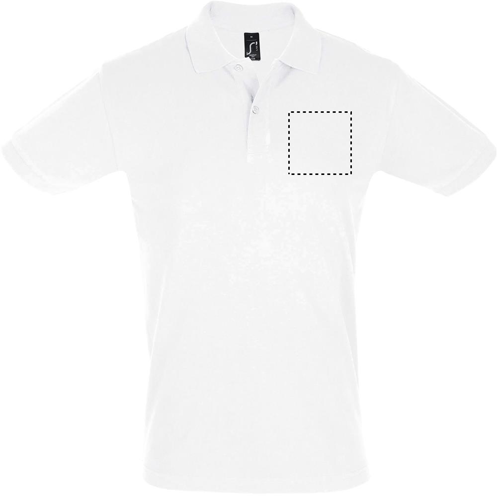 PERFECT MEN Polo 180g chest wh