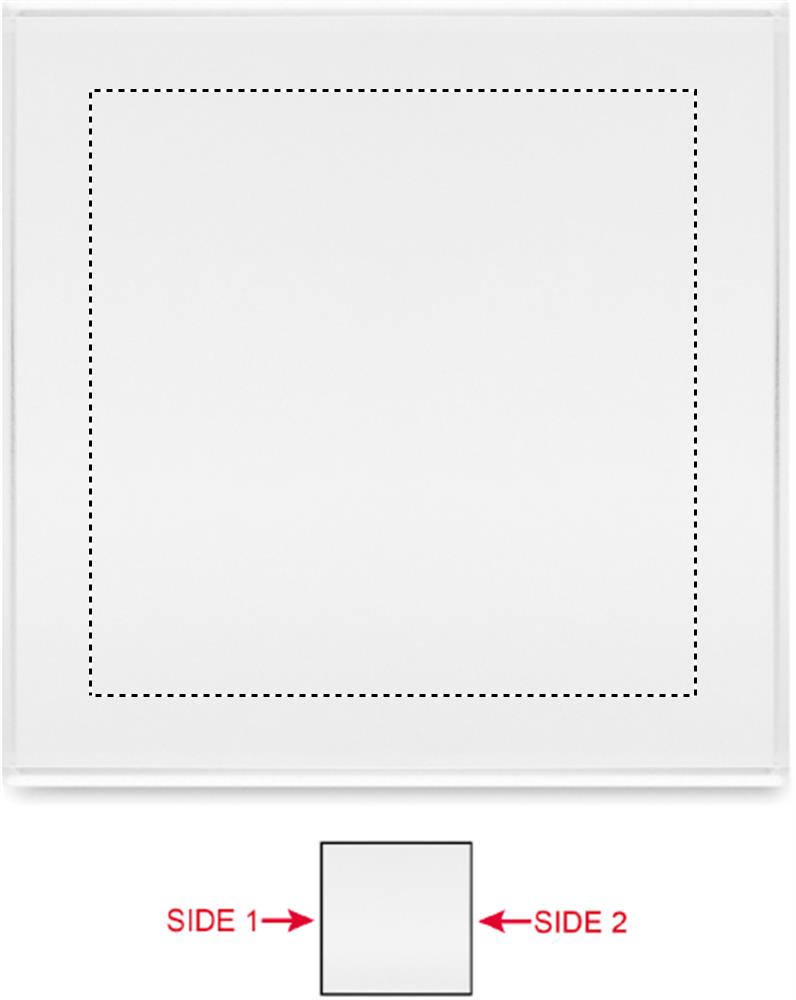 Glass cube award side 1 pad 22