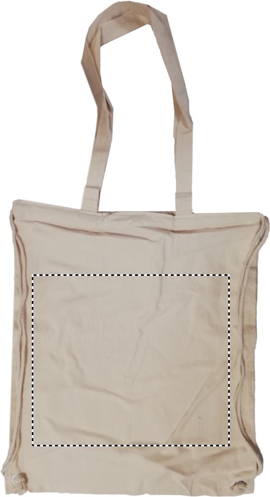 Sacca in canvas naturale back td1 13