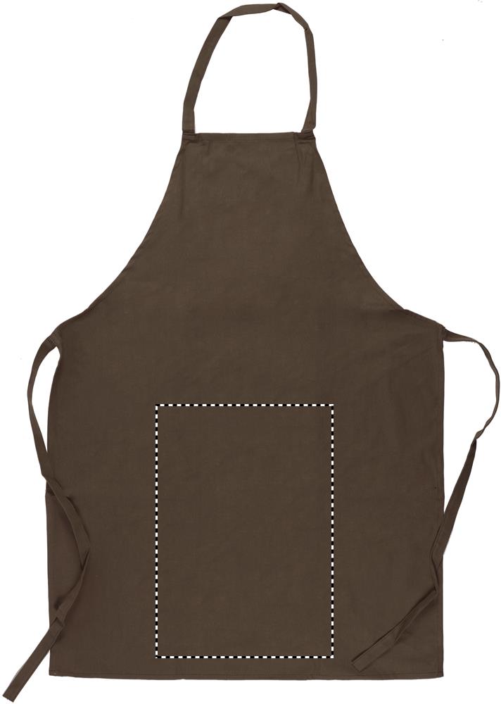 Kitchen apron in cotton front lower 67