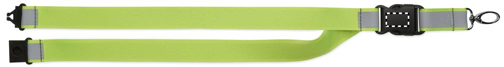 Lanyard RPET riflettente buckle back 70