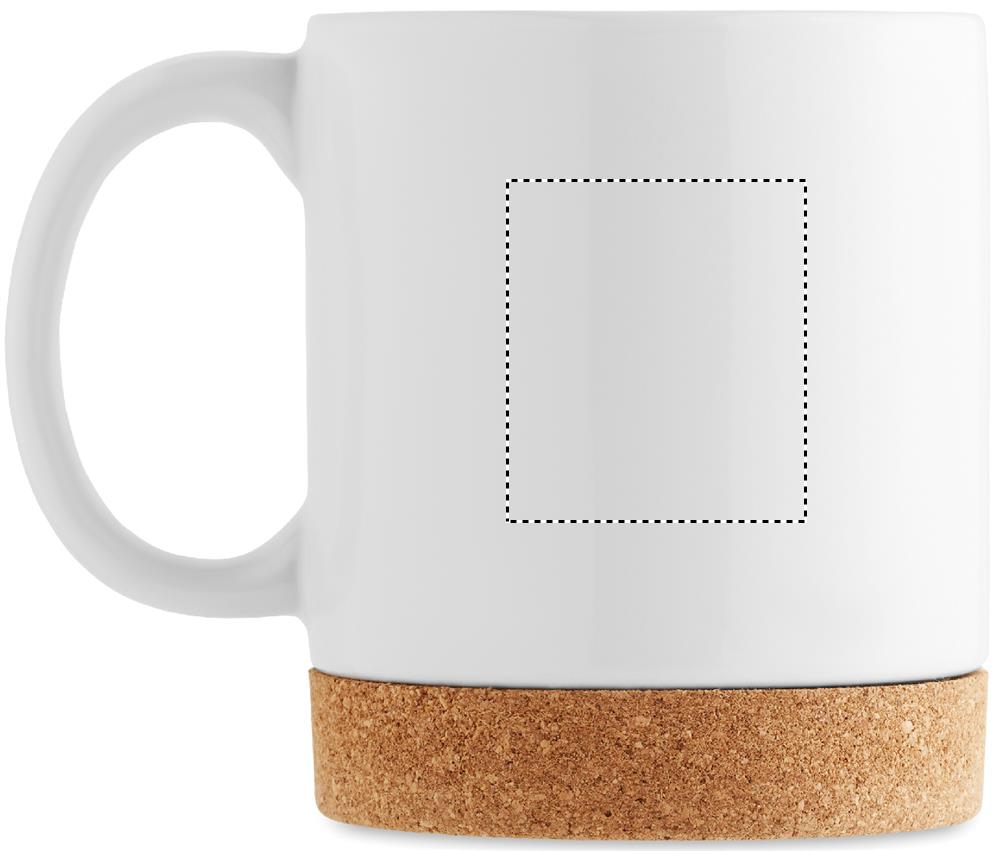 Sublimation ceramic cork mug left handed 06