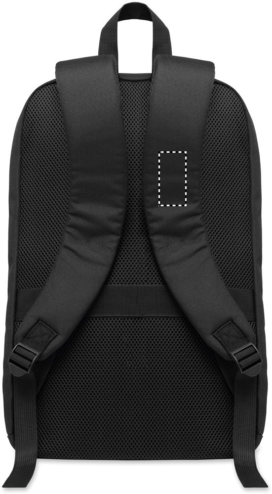 15" RPET laptop backpack 15L shoulder strap left 03