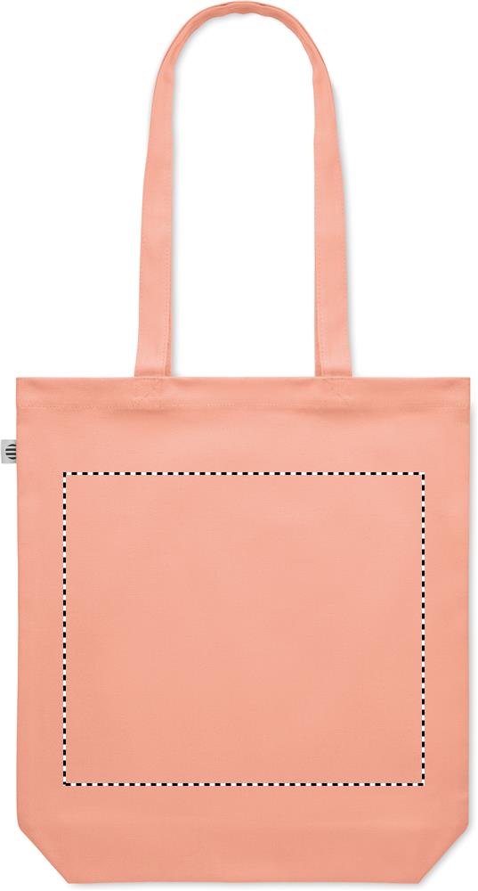 Canvas shopping bag 270 gr/m² back 10