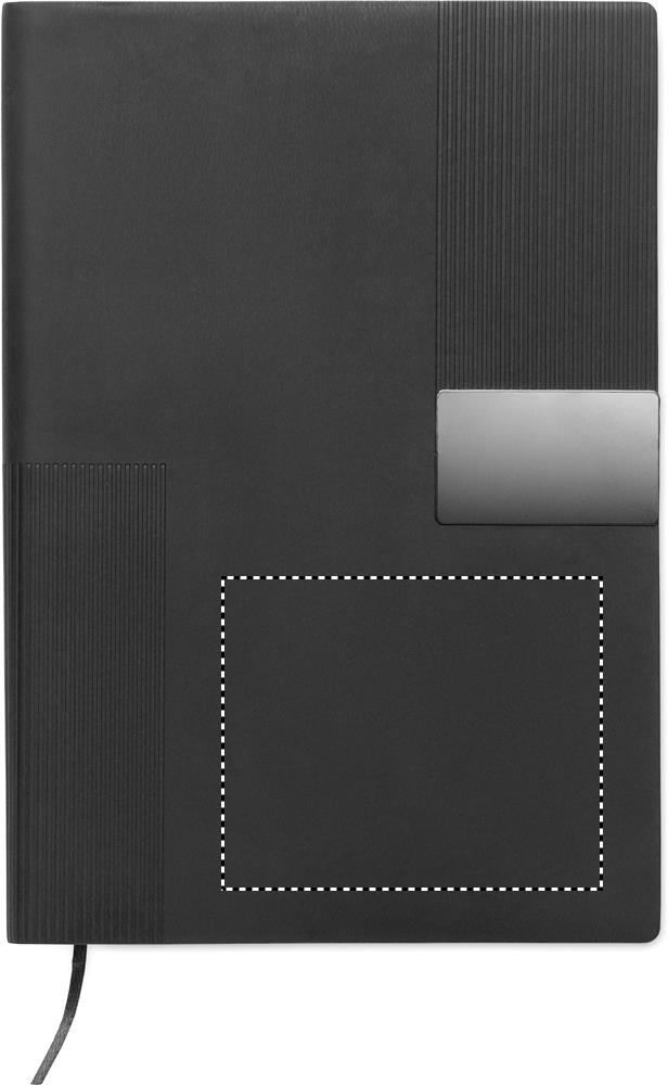 Notebook A5 in morbido PU front lower 03