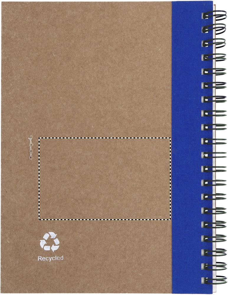 B6 recycled notebook with pen back 04