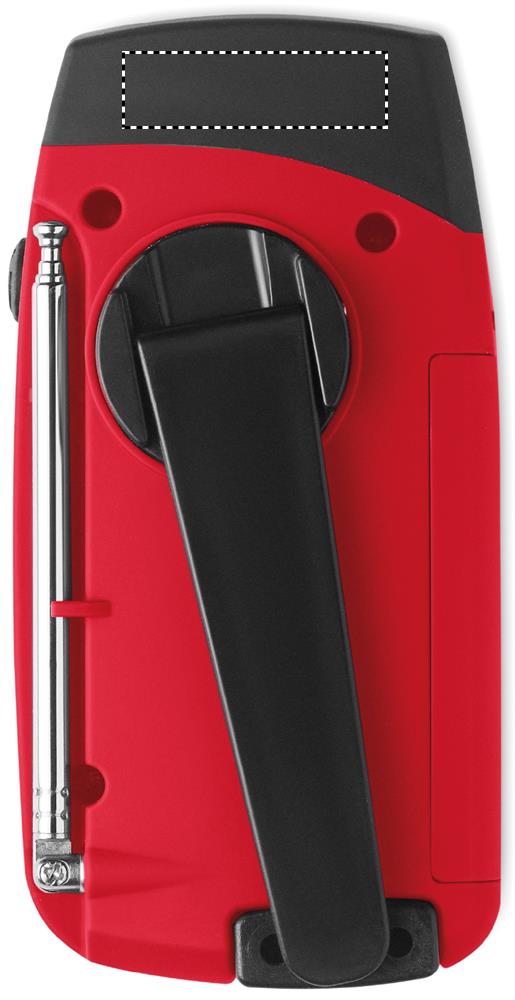 Radio portatile con torcia LED back 05