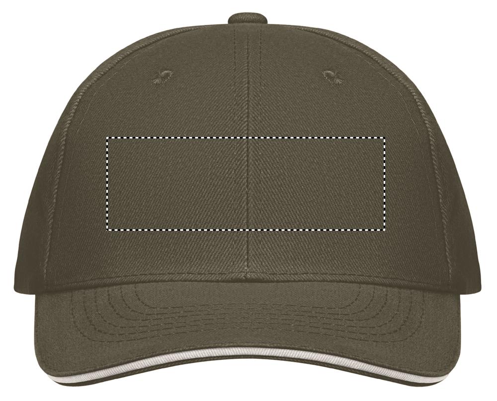 BUFFALO SIX PANEL CAP front embroidery ae