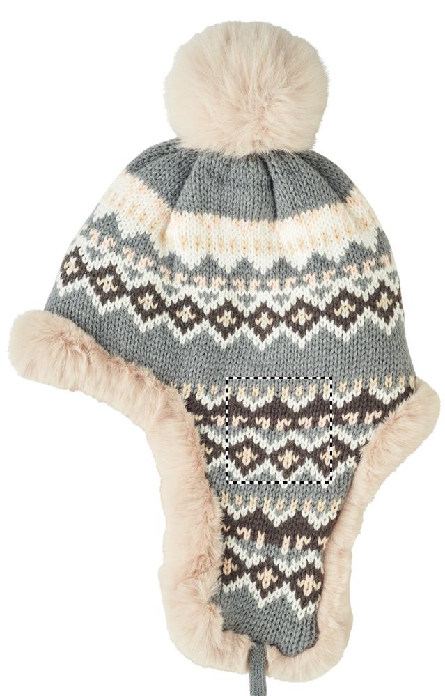 Berretto lavorato a maglia earflap 03