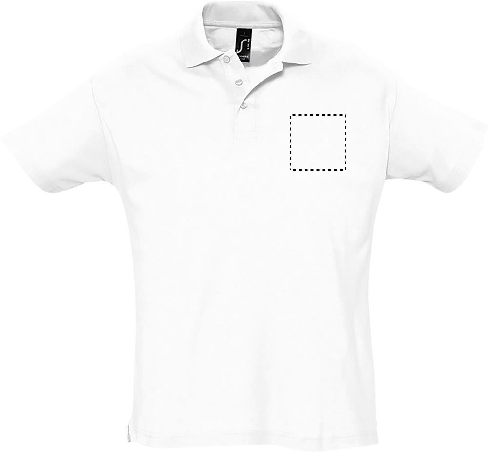 SUMMER II MEN Polo 170g chest wh