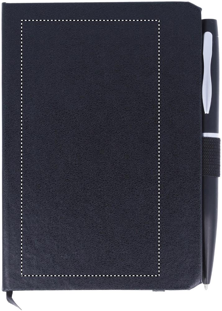 A6 notebook with pen 72 lined front screen 03