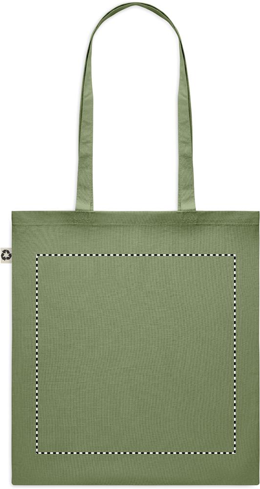 Recycled cotton shopping bag back 09