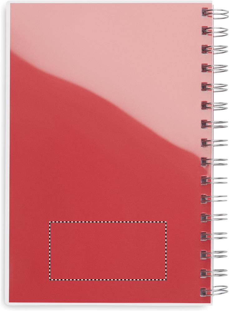 A5 RPET notebook recycled lined transparent back p 05