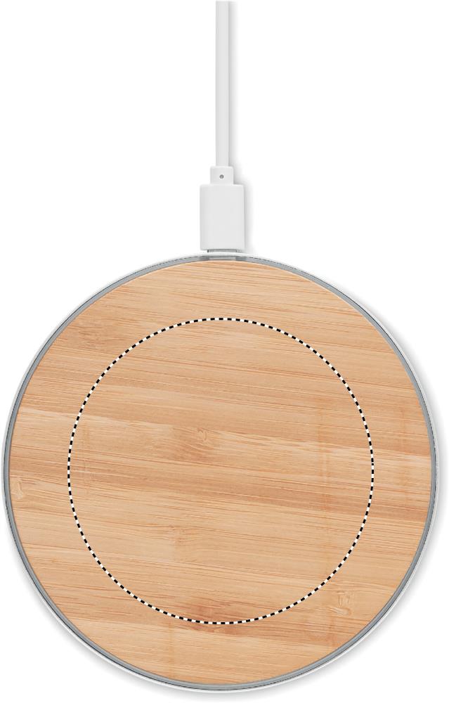 Bamboo wireless charger 10W top 40