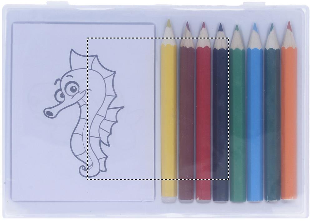 Wooden pencil colouring set lid pad 99