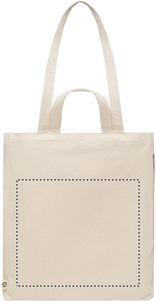 Recycled cotton shopping bag front td1 13