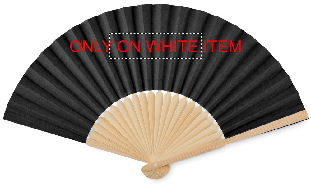 Manual hand fan front on white 03