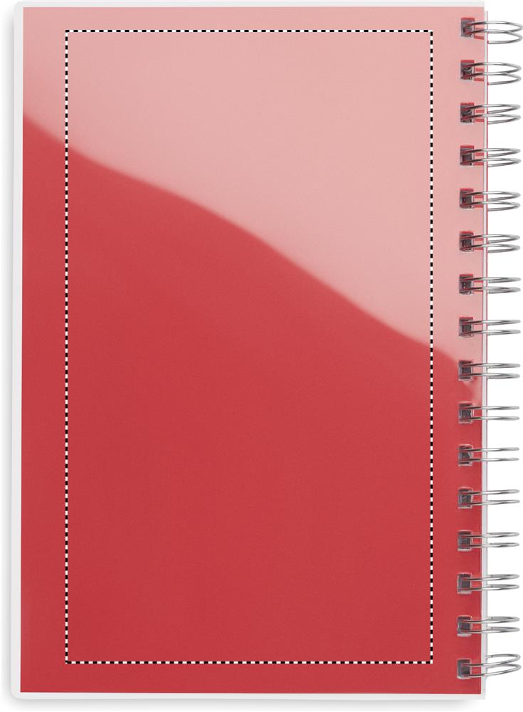 A5 RPET notebook recycled lined transparent back 05