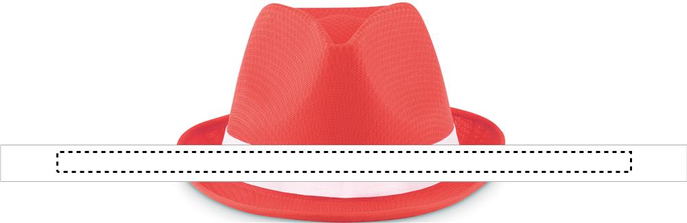 Coloured polyester hat band transfer 05
