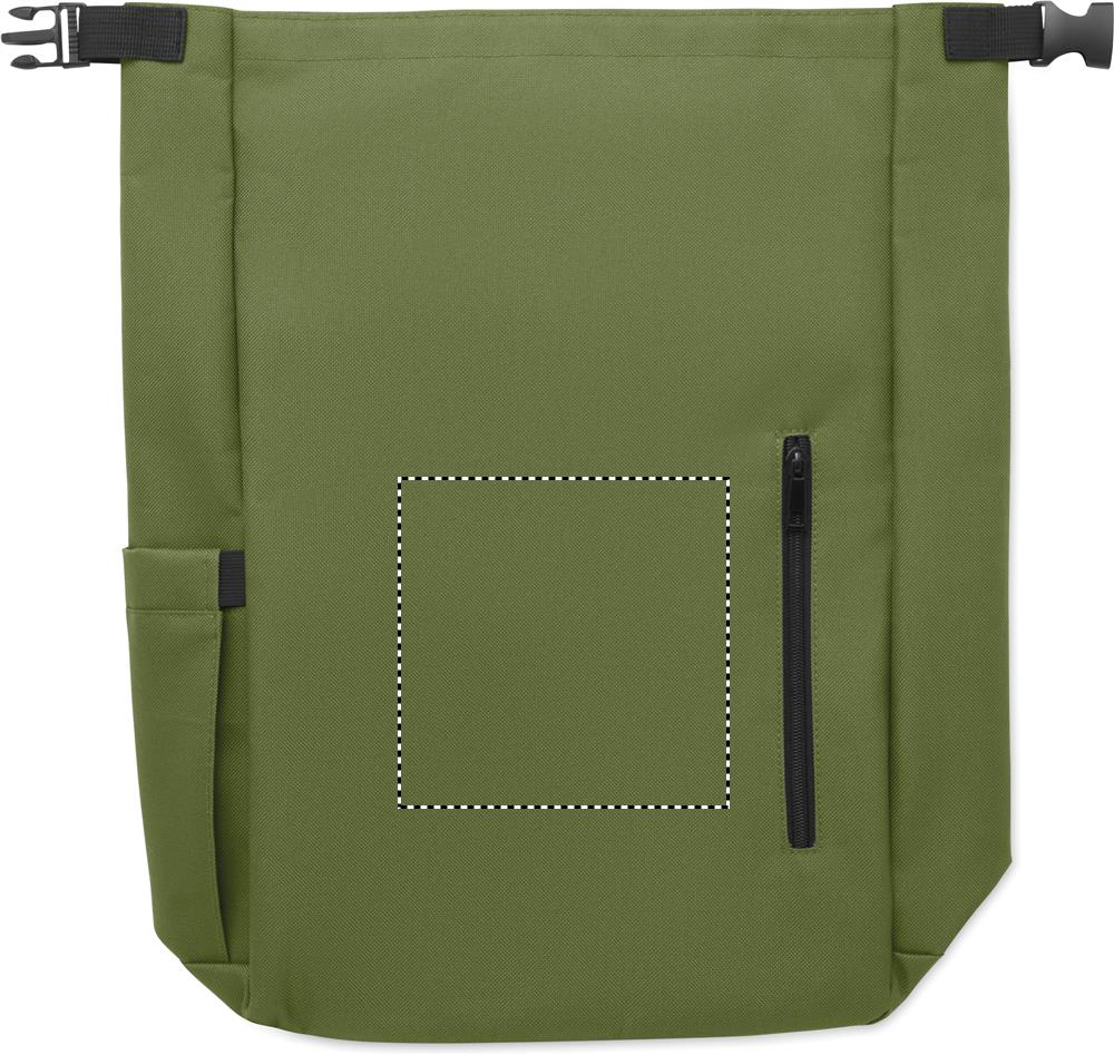 15'' roll top laptop backpack front 49