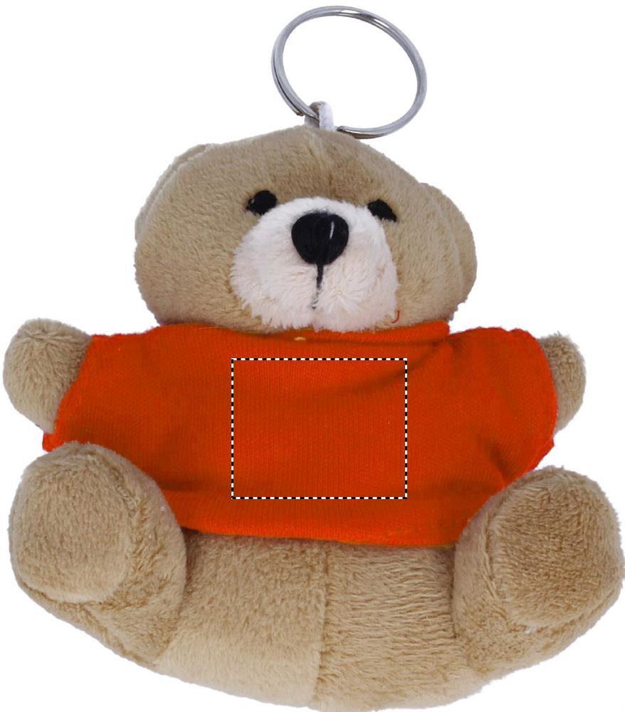Teddy bear key ring front 10