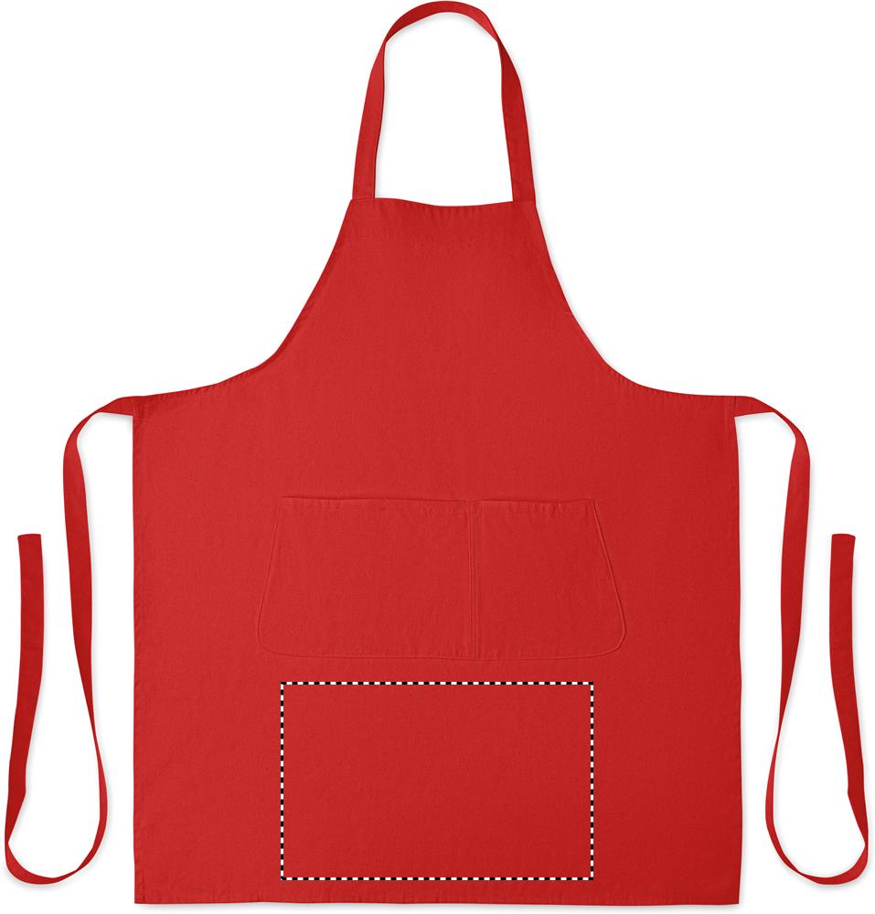 Grembiule in cotone biologico 2 front below pocket 05