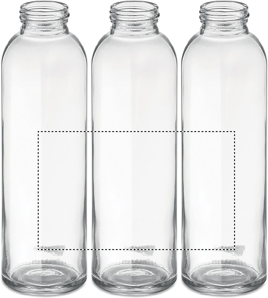 Glass bottle in pouch 500ml roundscreen 37