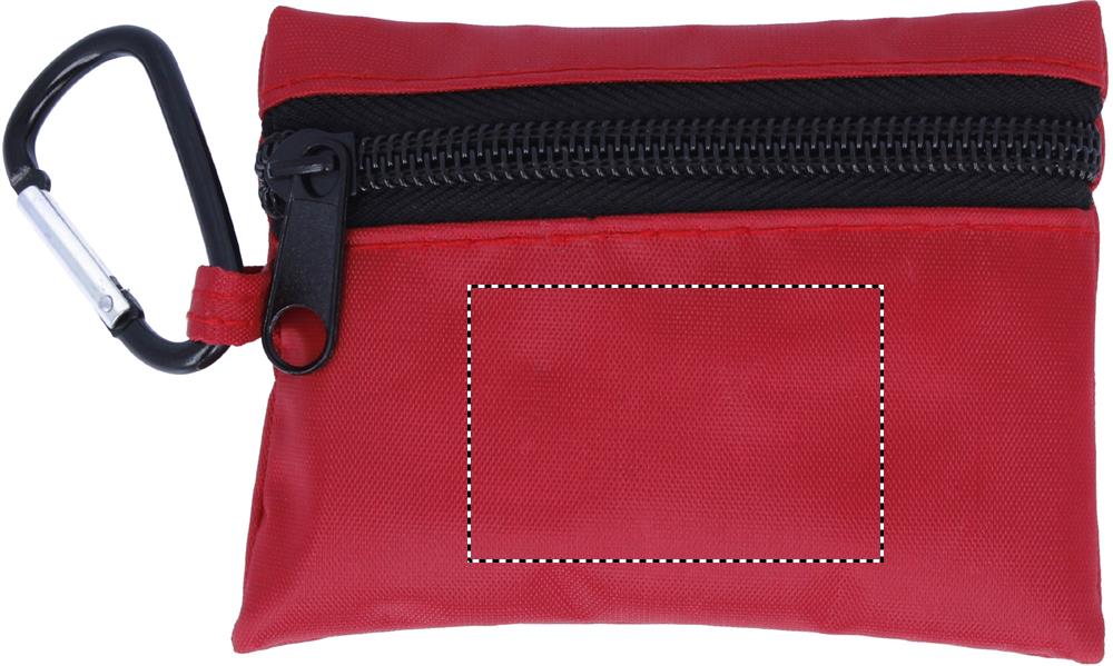 First aid kit w/ carabiner front 05