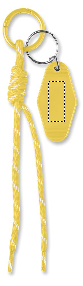 Braided rope with tag keyring side 1 08