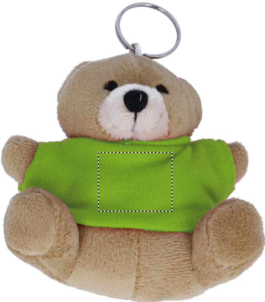 Teddy bear key ring front 48