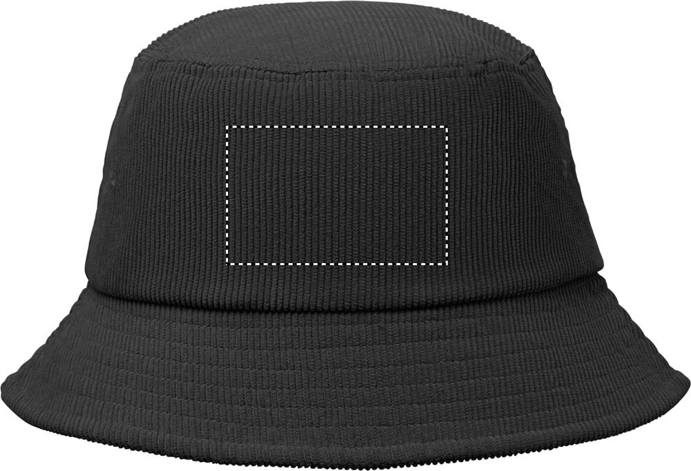 Corduroy bucket hat back embroidery 03