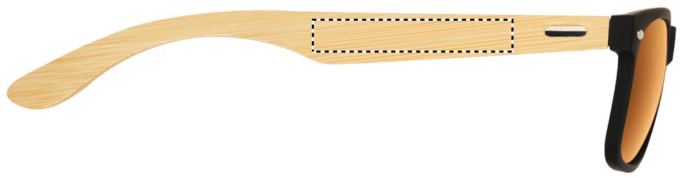 Occhiali da sole in bamboo right leg 10