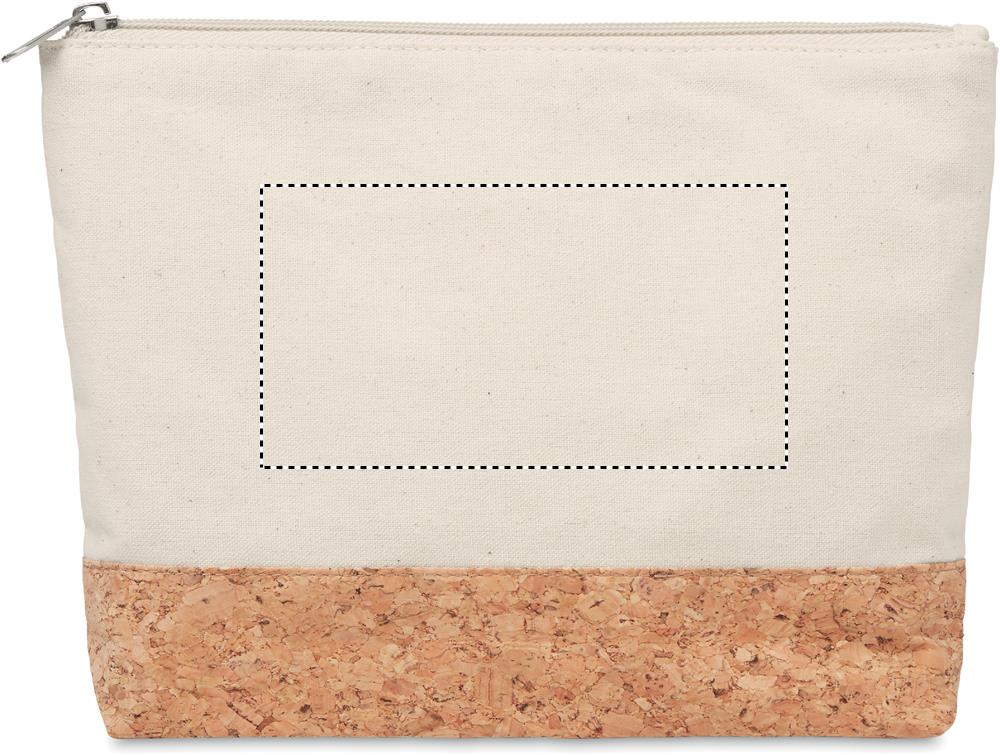 Cork & cotton cosmetic bag side 1 13