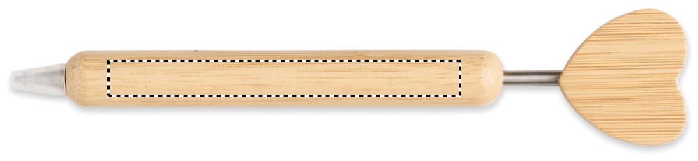 Bamboo heart ball pen side 1 40