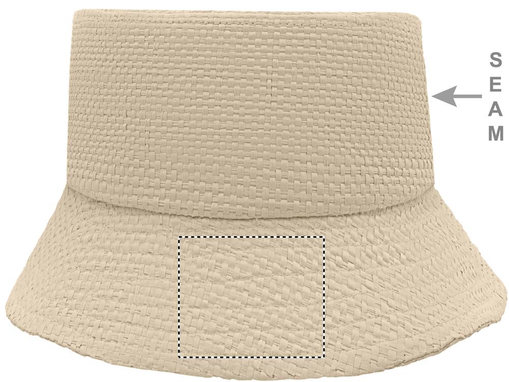 Paper straw bucket hat front 13