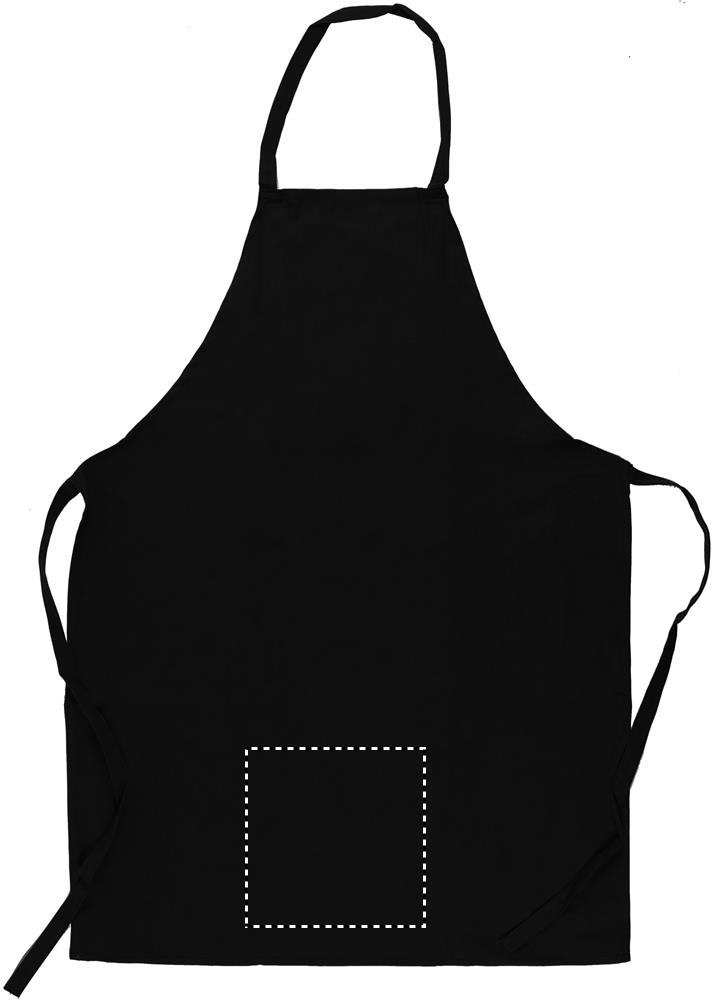 Kitchen apron in cotton lower embroidery 03