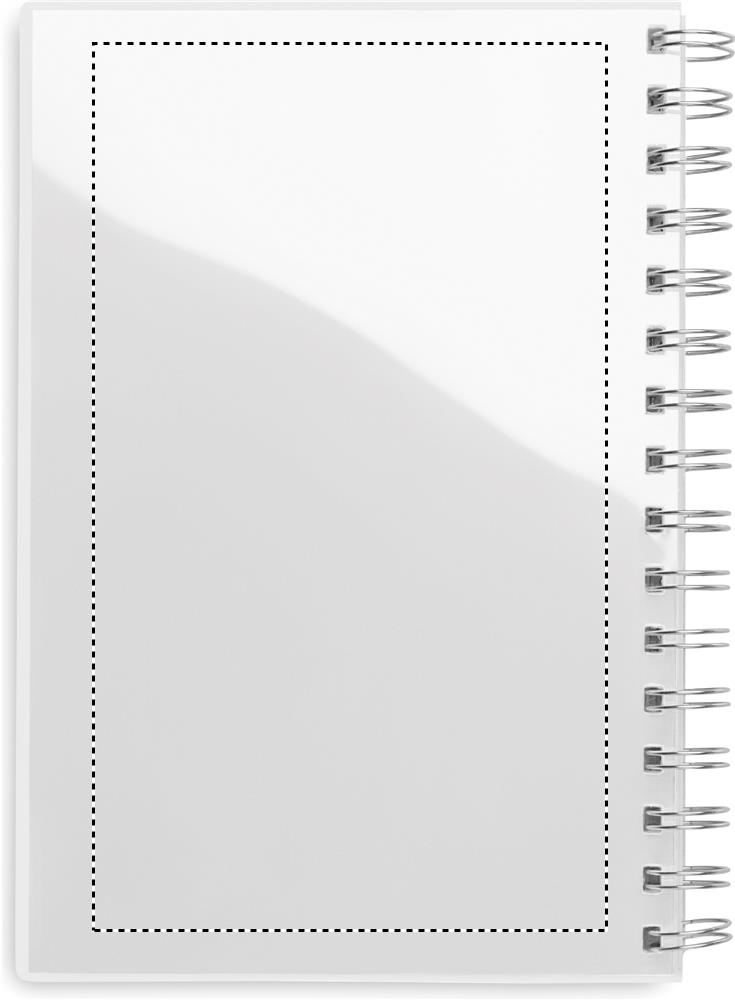 A5 RPET notebook recycled lined transparent back 06