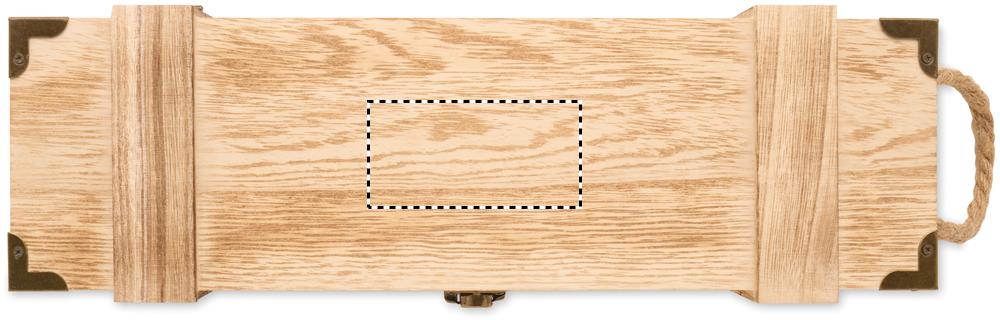 Paulownia wood wine gift box top pad 40