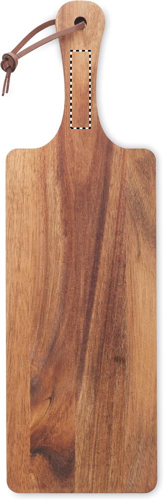Acacia wood serving board side 1 handle 40