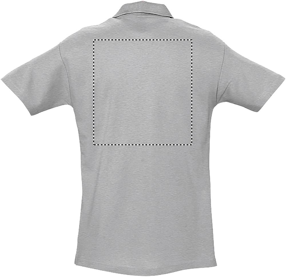 SPRINgII MEN POLO 210g back gy