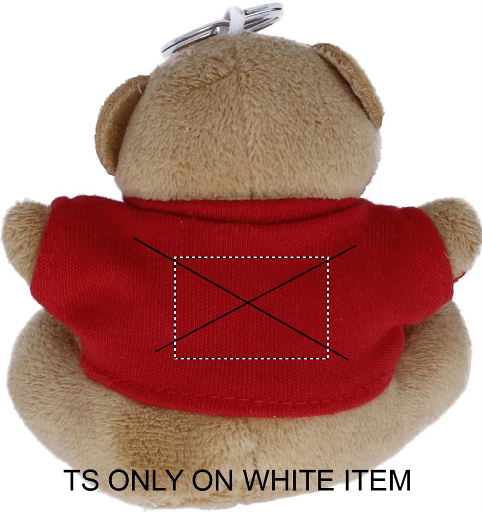 Teddy bear key ring back ts 05
