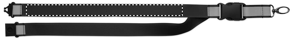 Lanyard RPET riflettente strap(s) back 03