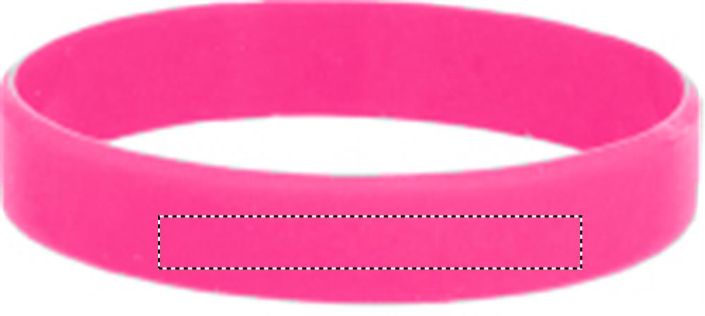 Silicone wristband band front 38