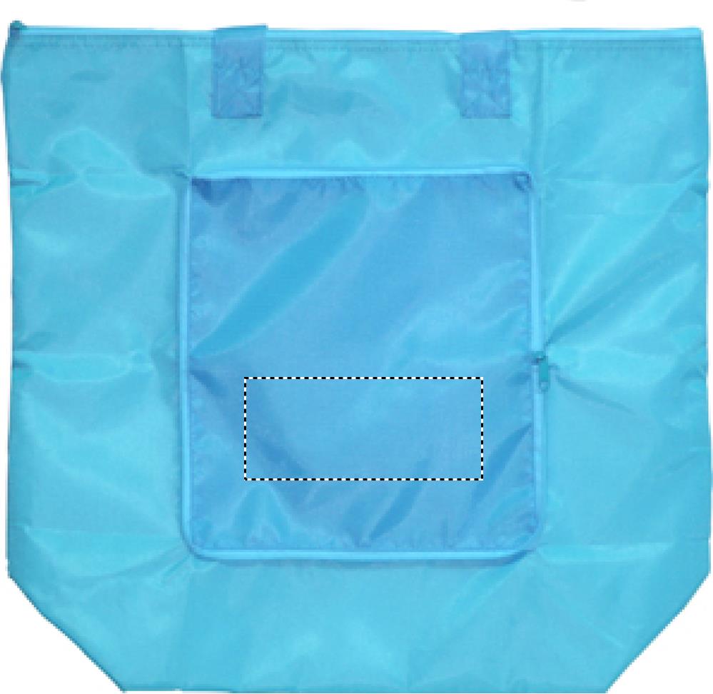 Foldable cooler shopping bag pocket outside lower 66