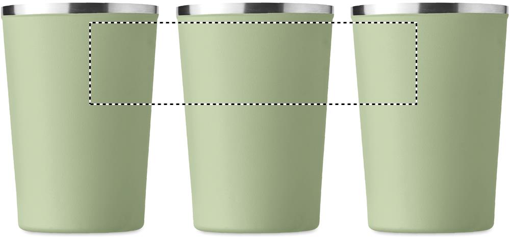 Double wall tumbler 350 ml roundscreen 77